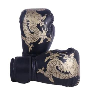 Imagem de kowaku Luvas de boxe para crianças, treino de Muay Thai, Kickboxing, PU, ​​academia em casa, luvas de saco de pancadas para crianças de 3 a 12 anos, presente, Preto