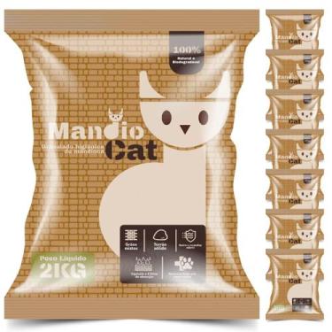 Imagem de Areia Sanitária Granulado Mandioca Para Caixa De Gatos - 16kg - Barra 