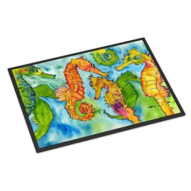 Imagem de Caroline's Treasures 8546-JMAT Tapete de cavalo-marinho para ambientes internos ou externos 61 x 91 cm 8546, 60 x 91 cm, multicolorido