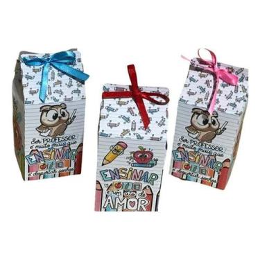 Imagem de 50 Caixinha Presente Dia Dos Professores Lembrancinha - Kibunitinho