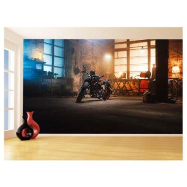 Imagem de Papel De Parede 3D Moto Custom Chopper Viagem 3,5M Bkm114 - Você Decor