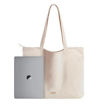 Imagem de Sacola de veludo VANDEL para mulheres e homens com zíper e bolsos