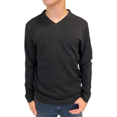 Imagem de Suéter Tricot Aramis Manga Longa Preto-Masculino