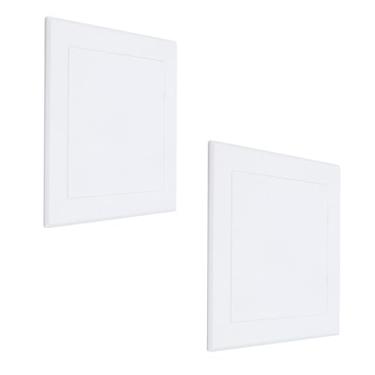 Imagem de UTALIND 2 peças de painel de acesso de encanamento para drywall, placas de cobertura de encanamento ABS de 22 x 23 cm, painéis de parede ocultos para tubos, válvulas e manutenção utilitária (branco)