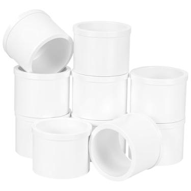 Imagem de jojofuny Conjunto de 10 Peças de Conexões de Tubo PVC: Adaptador Redutor de 1-1/2 1-1/4 Polegada - Conectores Tubulação de Hidráulica e Irrigação Interna/