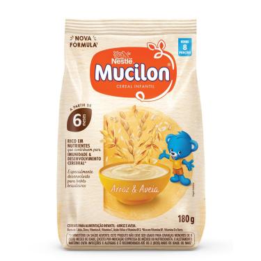 Imagem de Cereal Infantil Mucilon Arroz E Aveia 180g