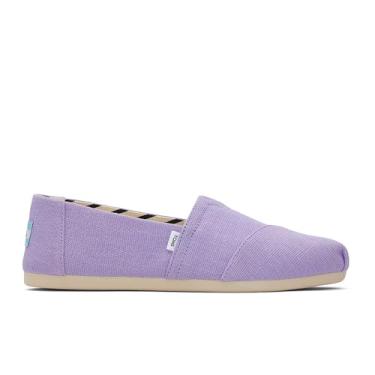 Imagem de TOMS Tênis feminino Alpargata Slip-On, Lona vintage roxa Heritage, 36