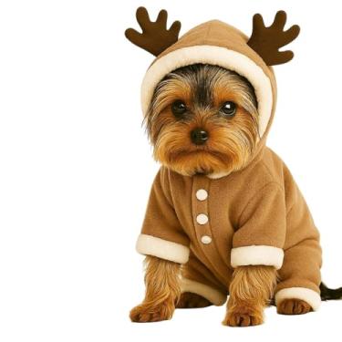 Imagem de Fantasia de Alce para Cachorro e Gato Roupa Pet (Grande (L))