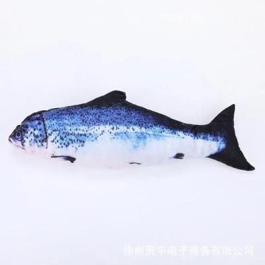 Imagem de Brinquedo Peixe Elétrico Azul para Gatos de 18cm - AZUL, único, único