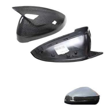 Imagem de Capa de espelho retrovisor lateral de carro de fibra de carbono compatível com RS4 S4 A4 B9 2017-2020 A5 S5 RS5 com substituição de espelho de assistência de faixa