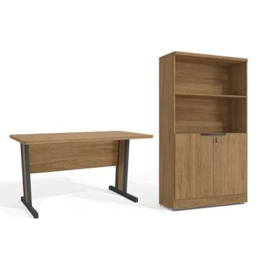 Imagem de Escritório Completo Industrial 2 Peças (1 Escrivaninha, 1 Armário) Itapuã - Kappesberg