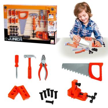 Imagem de Kit Jogo De Ferramentas Junior 19 Peças Infantil Brinquedo