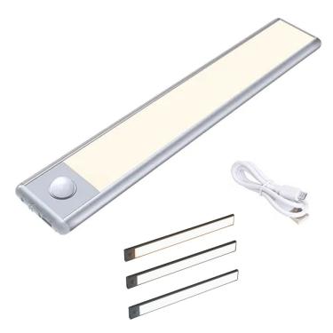 Imagem de Luminaria LED 3 Tons Sensor Movimento Presença 3 Modos Bateria Recarregavel USB Iluminaçao Casa Sala Quarto Armario Corredor