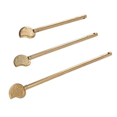 Imagem de YOUTHINK Chave do Gabinete Em Forma de Folha de Bronze Trava para Decoração de Casa Antiga, 3pcs Bolsa de Trava Chinesa para Portas de Gaveta Chinesa