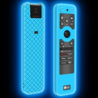 Imagem de Capa de silicone para controle remoto LG MR25GA [antiderrapante] capa protetora para MR25GA Magic Remote compatível com controle remoto LG OLED Smart TV Series 2025 (azul brilhante)
