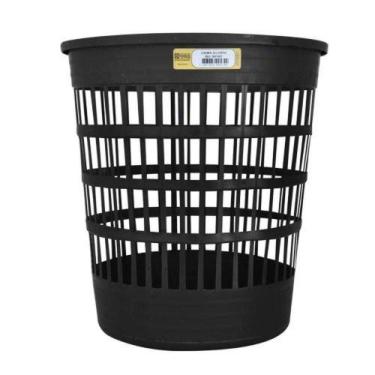 Imagem de Lixeira Plástica 10 Litros Telada Paredes Teladas - Dtools 28,5cm Altu
