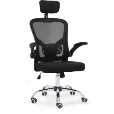 Imagem de Cadeira De Escritório Moob Barcelona Giratória Ergonômica Com Sistema Relax Preta