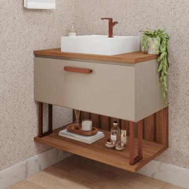 Imagem de Gabinete Suspenso com Cuba 80,3cm X 73cm Mari Espresso Móveis