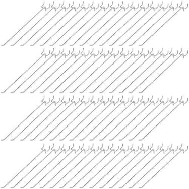 Imagem de Ganchos de prateleira Peg Board, aço inoxidável Shimeyao, 25 cm, 100 u