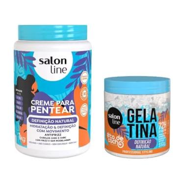 Imagem de Kit Definição Natural Com Creme Para Pentear E Gelatina Salon Line