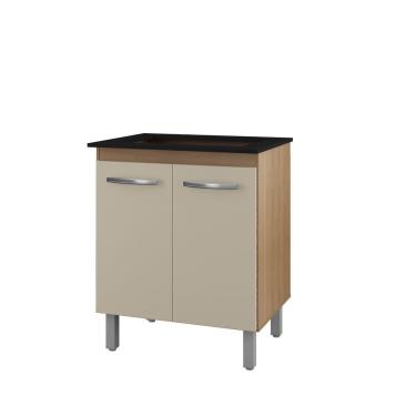 Imagem de Balcão Para Cooktop 2 Portas Armário De Cozinha Jade 5 Bocas - SSX Multicoisas