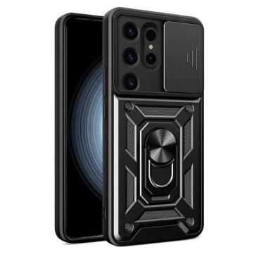 Imagem de Capa Capinha Armadura C/ Proteção da Camera Suporte Anel 360 Para Samsung Galaxy S23 Ultra