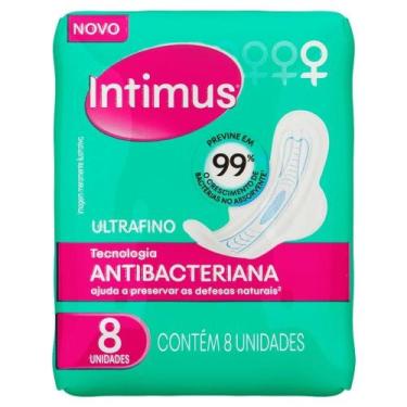 Imagem de Absorvente Intimus Ultrafino Antibacteriana com Abas - Embalagem com 8
