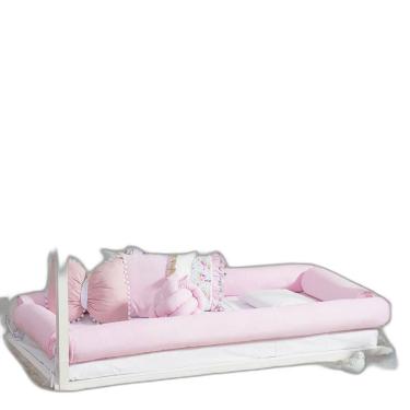 Imagem de Kit Montessoriano Para Cama De Solteiro 4 Rolos Rosa