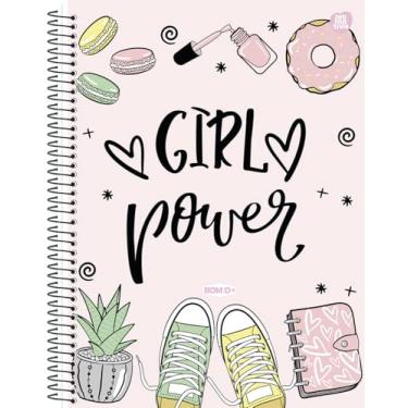 Imagem de Caderno Universitário Animativa, 12 matérias, Capa dura, 192 folhas, Bom D+ Feminino, Pacote com 4