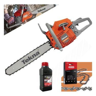 Imagem de Motosserra Tekna Cs58s20ac Corrente Oregon + Óleo Toyama 2t