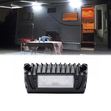 Imagem de SKUNTUGUANG 1 peça de luzes exteriores LED RV 12 volts exterior toldo luzes, luz led RV varanda 750 lúmens preto kit de substituição para trailers trailers trailer caminhão varandas reboque