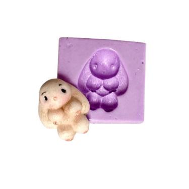Imagem de F980 molde de silicone coelho confeitaria biscuit - confeitaria dos mo