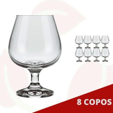 Imagem de 8 Taça Conhaque Windsor Nadir 330ML Licor Luxo Eventos Água Suco - NAD