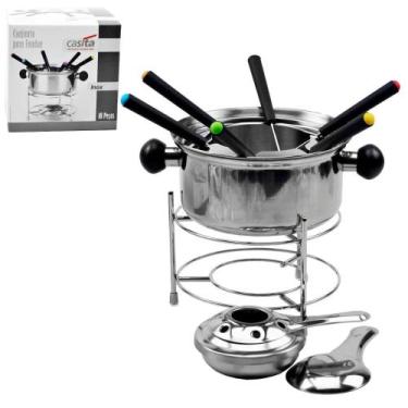 Imagem de Cx Fechada 10 Peças Para Revenda Conjunto Para Fondue 1 Litro 10 peças
