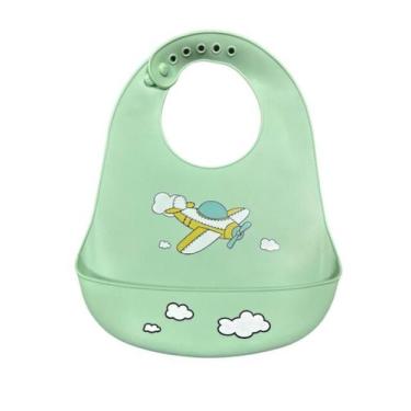 Imagem de Babador de Silicone para bebê com Pega Migalhas Impermeável - 3DS PRES