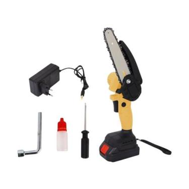 Imagem de Mini Motosserra Elétrica 6'' Bateria 21v Recarregável Bivolt - STARTOO