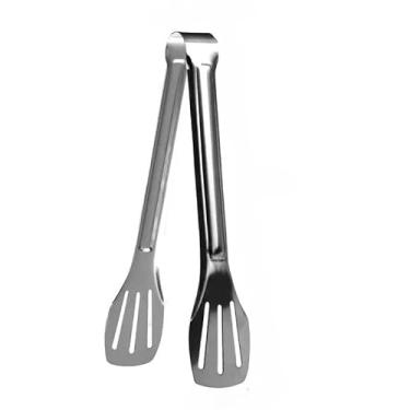 Imagem de Pegador Multiuso para Salada, Pães, Macarrão e Churrasco, Pinça Cozinha e Culinária, Inox Profissional Longo(1Pç - 12 polegadas)