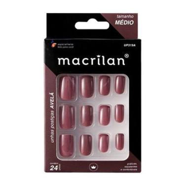 Imagem de Unhas Posticas Macrilan 24 Pc / 36 Pc, AVELÃ UP319A 24PC