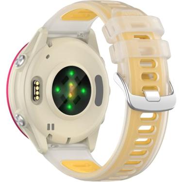 Imagem de Miimall Compatível com pulseiras Garmin Forerunner 570, pulseiras de reposição de TPU respiráveis de 20 mm e 22 mm para Garmin Forerunner 570 de 42 mm e 47 mm, Forerunner 55, 165, 245, 245 Music, 645