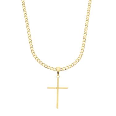 Imagem de Corrente Masculino + Pingente Banhado A Ouro 24k de Moeda Antiga Com 3mm