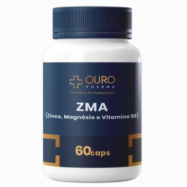 Imagem de ZMA 60 ou 120 cápsulas Zinco, Magnésio e Vitamina B6 Testo Booster - O