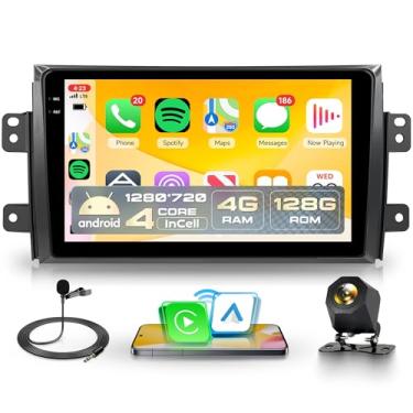 Imagem de Rádio veicular 4 núcleos 4G + 128G Android 15 para Suzuki SX4 2006-2013, Rimoody Car Stereo Wireless Carplay Andorid Auto Mirror Link 22 polegadas INCELL tela sensível ao toque GPS WiFi Bluetooth 5.0