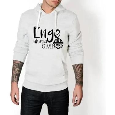 Imagem de Blusa Moletom Canguru Faculdade Engenharia Civil Lançamento - LGAMN, B