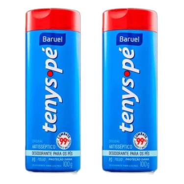 Imagem de 2 unidades Tenys Pé Baruel Orginal Pó 100g - Talco desodorante para os pés
