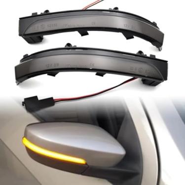 Imagem de Seta Sequencial LED para Retrovisor, Fumê, 19cm, Par Esquerdo e Direito, Compatível com Gol, Up, Fox, Saveiro, à Prova D'água