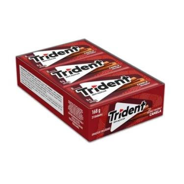 Imagem de Chiclete Trident Sabor Canela, Display com 21 Unidades