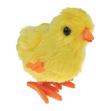 Imagem de Pintinho de brinquedo pelucia amarelo com patas laranja ideal para crianças colecionadores e decoração