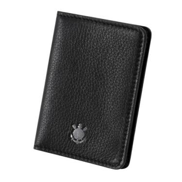 Imagem de Carteira de Couro Legítimo Premium Anti Furto Corinthians - Mariart