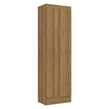 Imagem de Armário Multiuso 2 Portas Space Almendra Acetinado - Thb - THB MÓVEIS