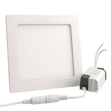 Imagem de Plafon Painel de LED QUADRADO 17cm de diâmetro Bivolt 12W 6500k - lorb